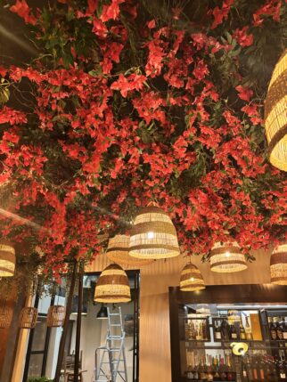 Instalacja kwiatowa na sufit, ścianę 10m2