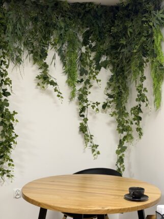 Instalacja liściasta na ścianę czy sufit 180cm długości